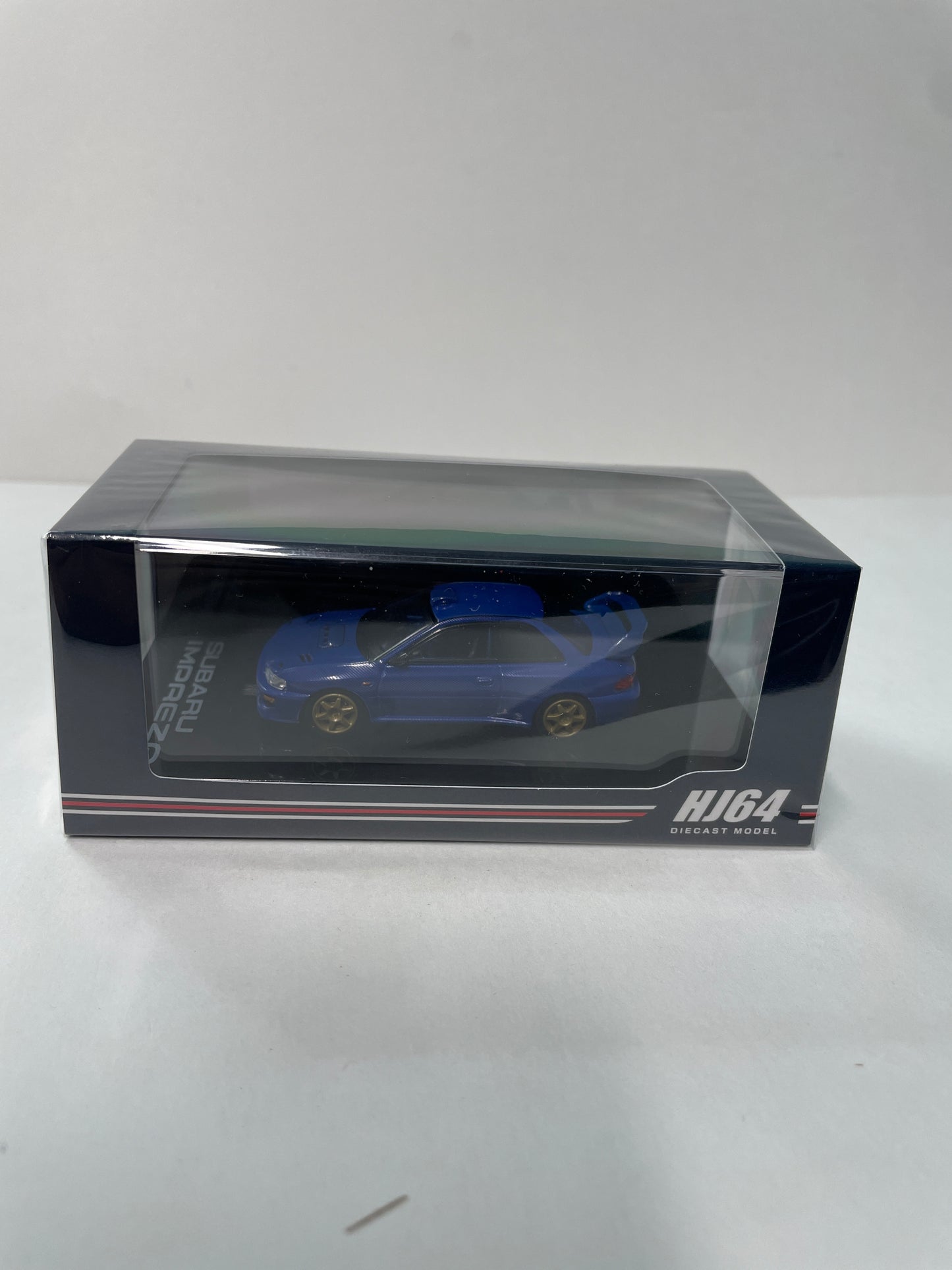 Hobby Japan 1/64 Subaru Impreza 22B STI Version GC8 Rally Base Car Carbon Blue