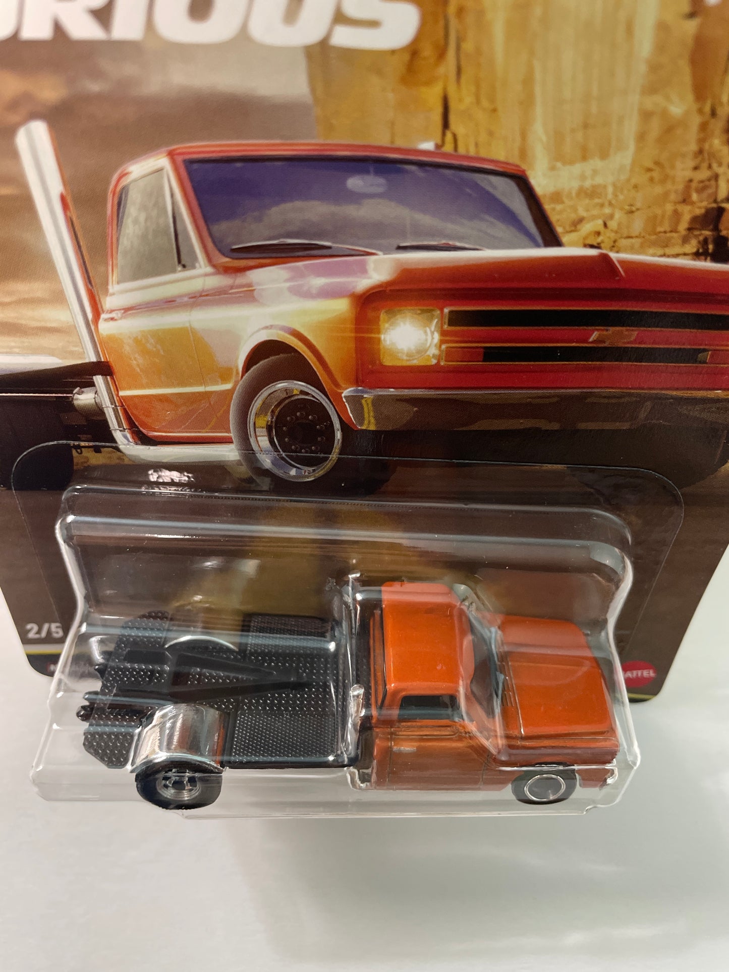Hot Wheels 1/64 Fast & Furious Mix P 1967 Chevy Custom/ Personnalise C-10 Orange - JHW61