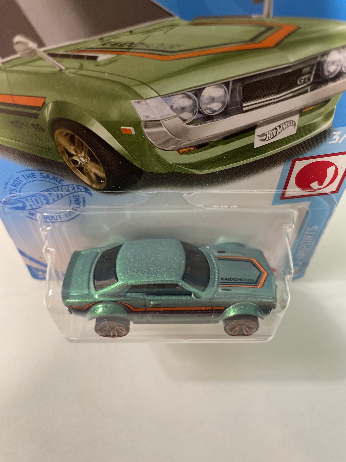 Hot Wheels 1/64 ‘70 Toyota Celica Green - Damaged Box