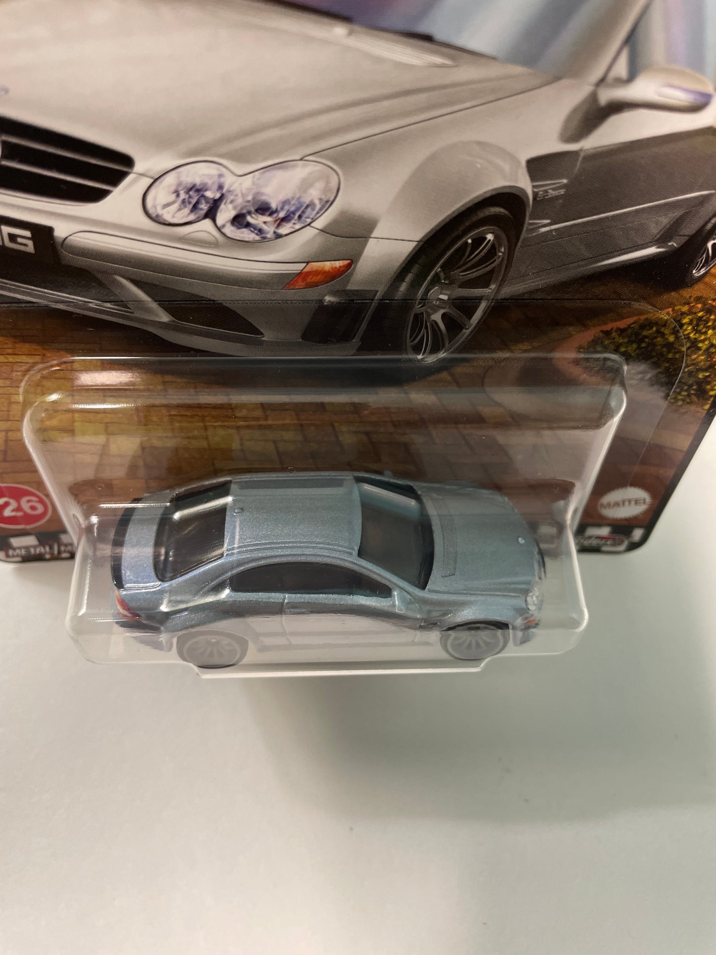 Hot Wheels 1/64 2025 Boulevard Mix C 2008 Mercedes-Benz CLK 63 AMG Black Series Silver - JBL07