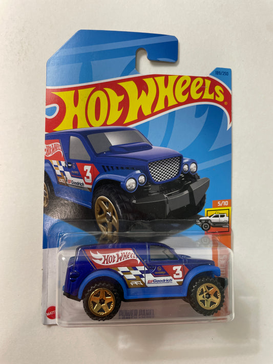 Hot Wheels 1/64 Power Panel Blue - Damaged Box