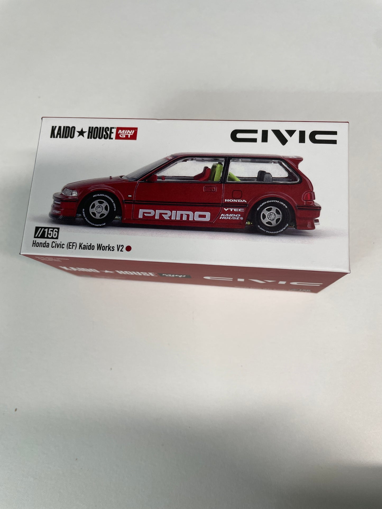 *Chase* Mini GT x Kaido House 1/64 Honda Civic (EF) Kaido Works V2 Red