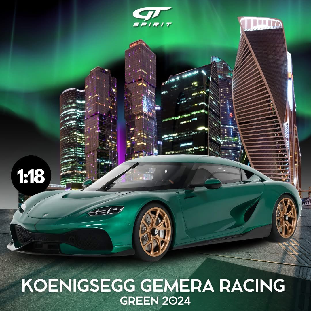 GT Spirit 1/18 2024 Koenigsegg Gemera Racing Green