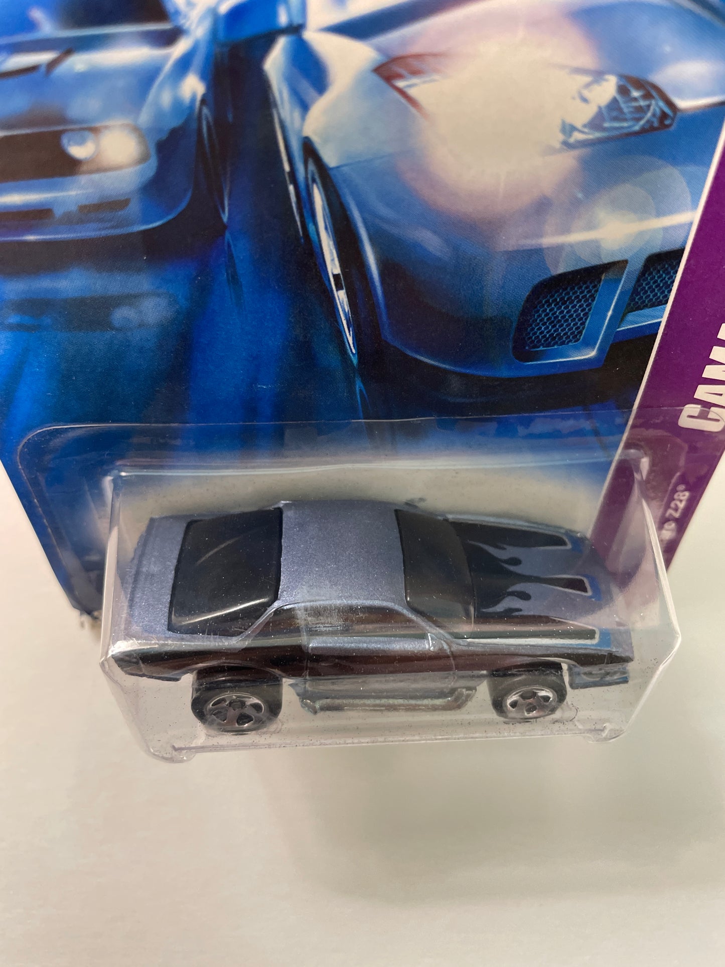 Hot Wheels 1/64 Chevrolet Camaro Z28 Blue - Damaged Box