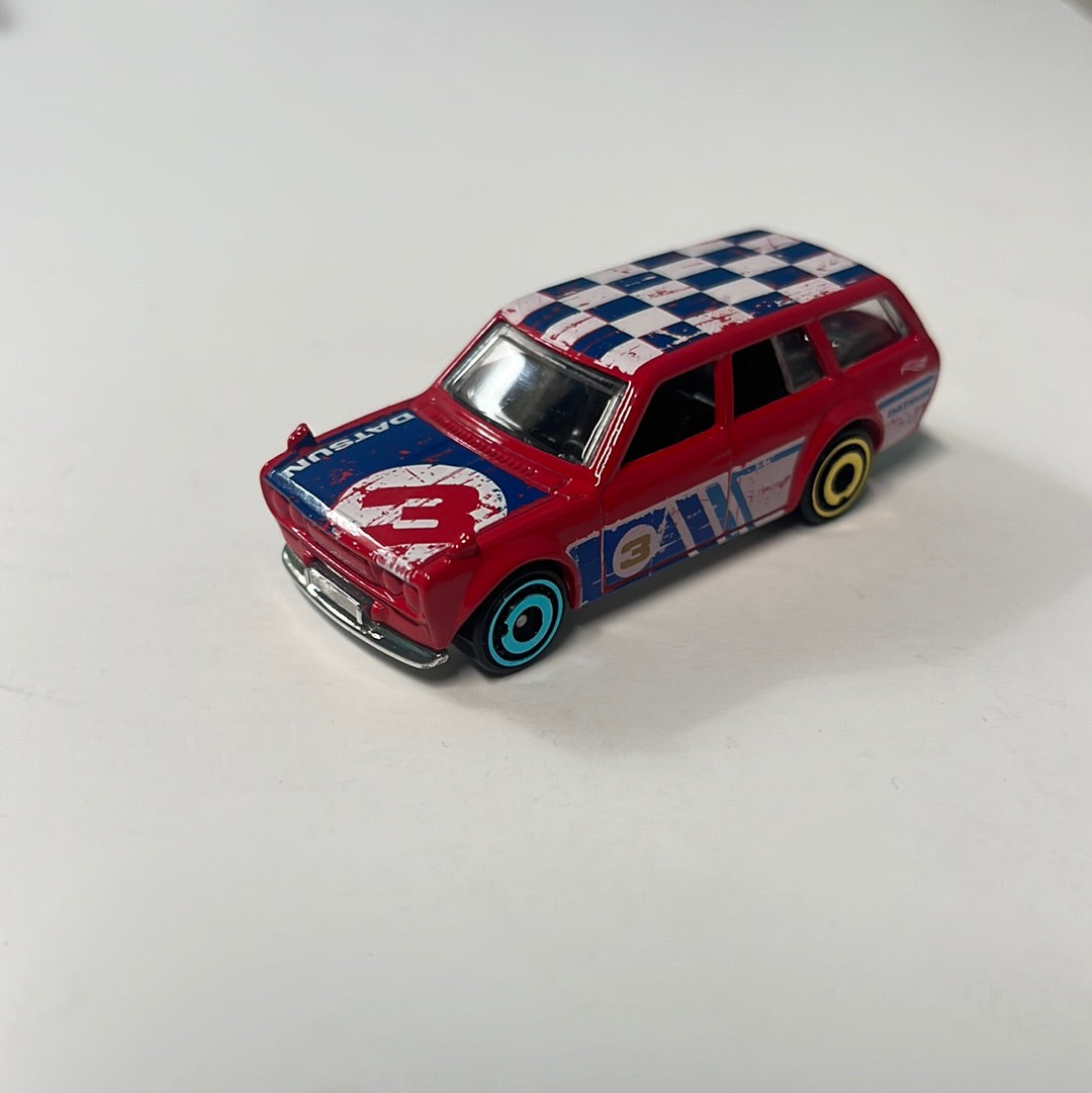 *Loose* Hot Wheels 1/64 Mystery Models Datsun 510 Wagon Red