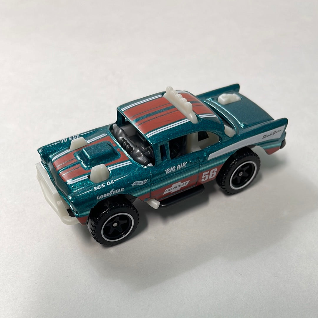 *Loose* Hot Wheels 1/64 5 Pack Exclusive Big-Air Bel-Air Teal