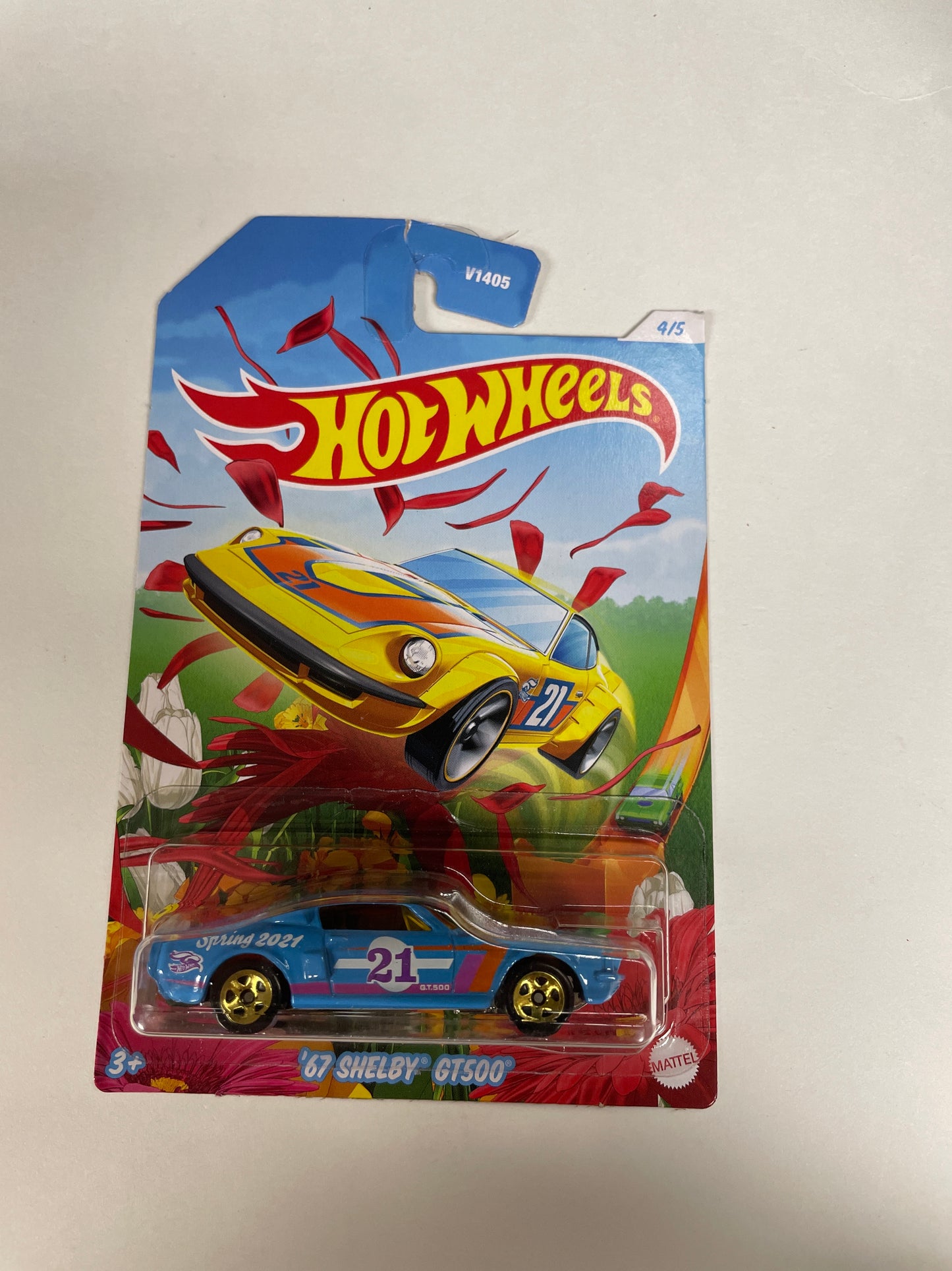 Hot Wheels 1/64 Spring ‘67 Shelby GT500 Blue - Damaged Card