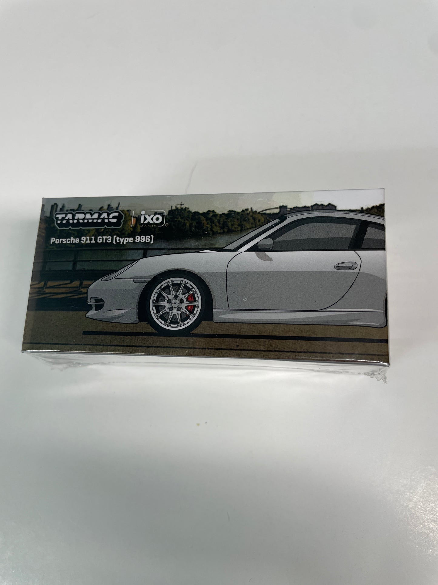 Tarmac Works X iXO Models 1/64 Porsche 911 GT3 (type 996) Silver - GLOBAL64 - T64G-069-SL