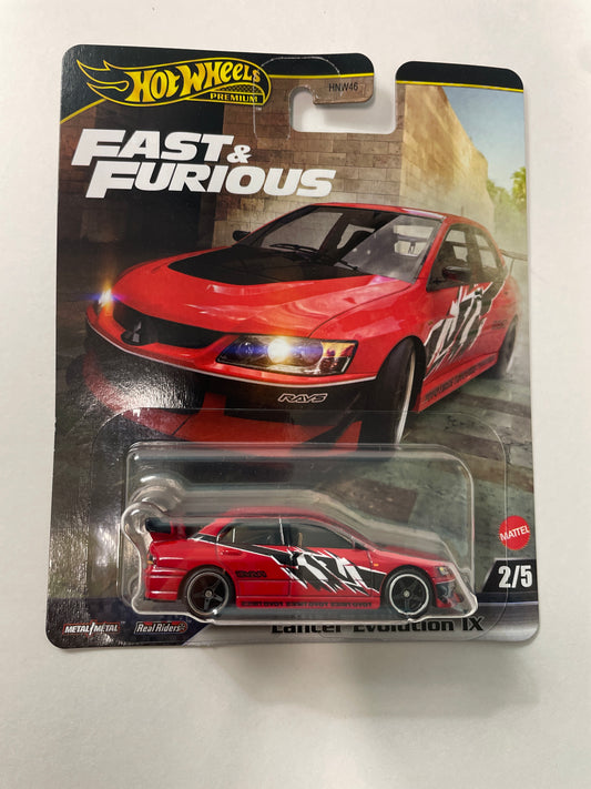 Hot Wheels 1/64 Fast & Furious Mix M Mitsubishi Lancer Evolution IX Red - Damaged Box