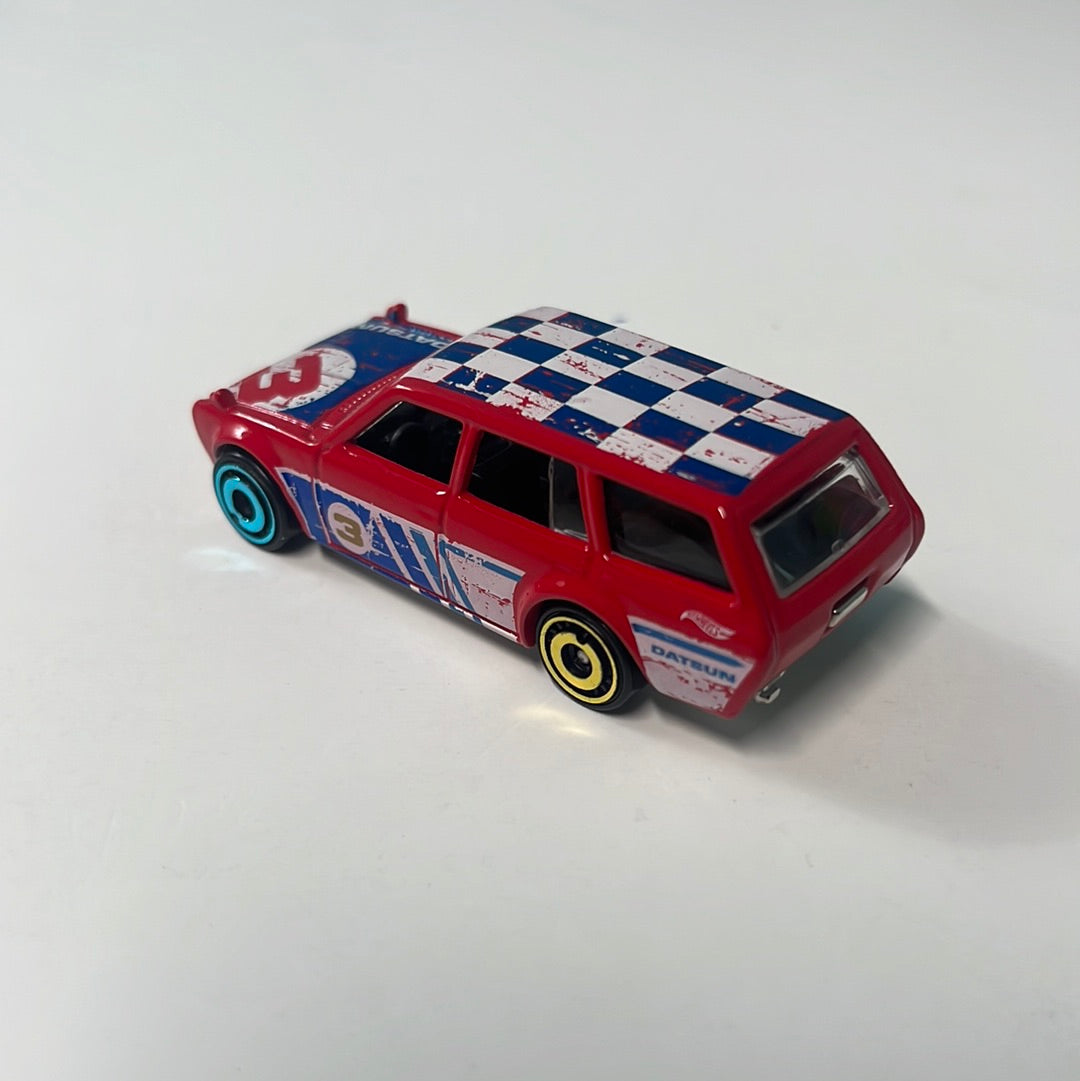 *Loose* Hot Wheels 1/64 Mystery Models Datsun 510 Wagon Red