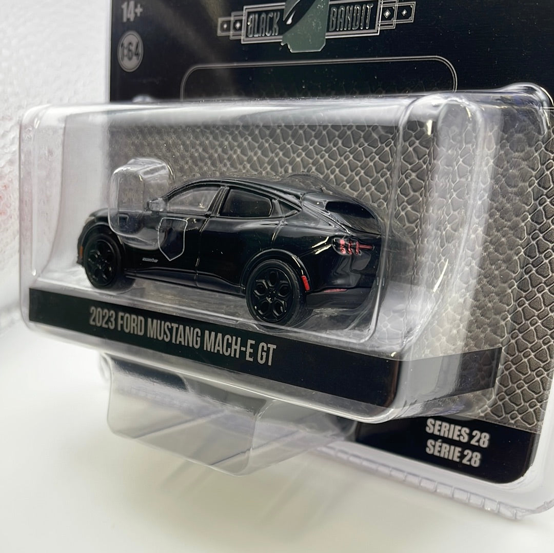 1/64 Greenlight Black Bandit Collection Series 28 2023 Ford Mustang Mach-E GT Black