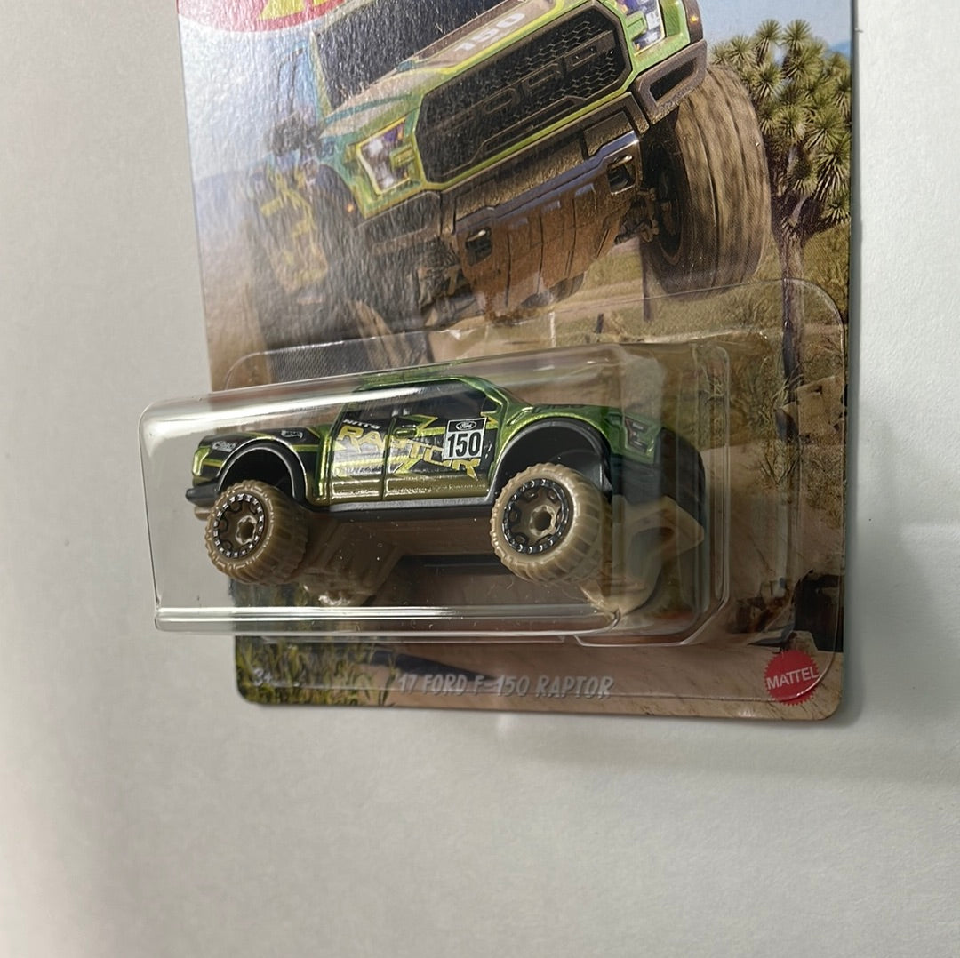 Hot Wheels 1/64 Baja 4x4 ‘17 Ford F-150 Raptor Green