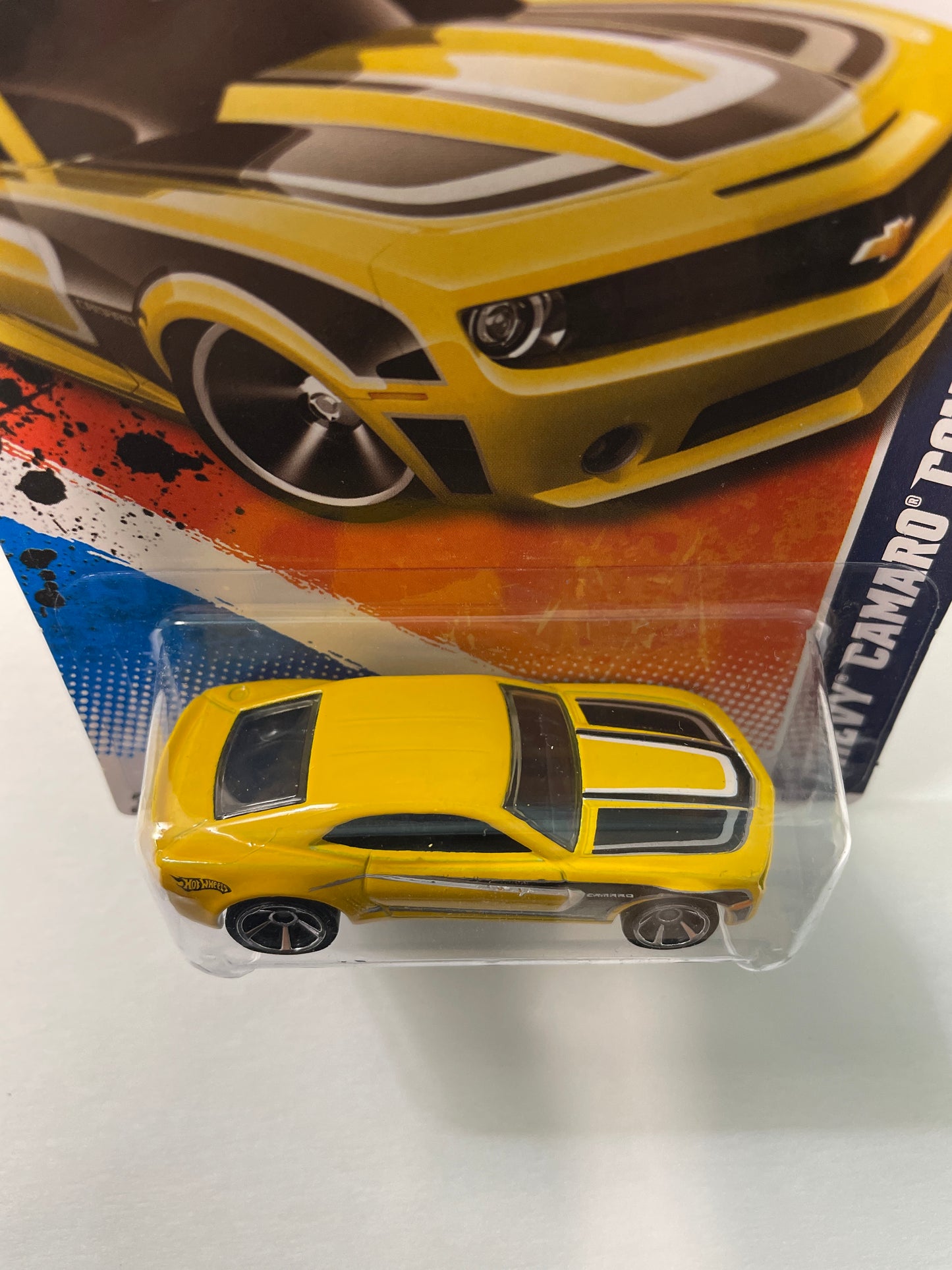 Hot Wheels 1/64 Chevy Camaro Concept Yellow - Damaged Box