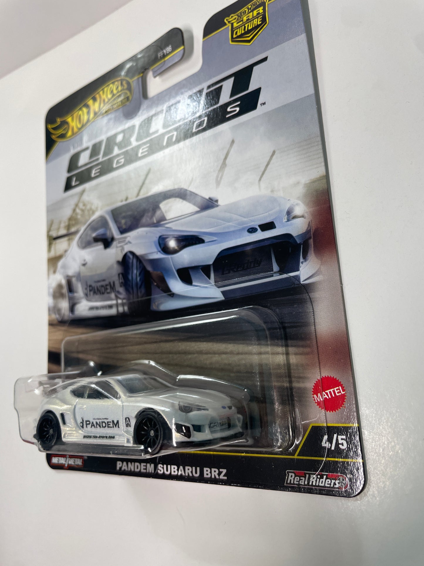 Hot Wheels 1/64 Car Culture Circuit Legends Pandem Subaru BRZ White - Damaged Box - SKU: JBK64
