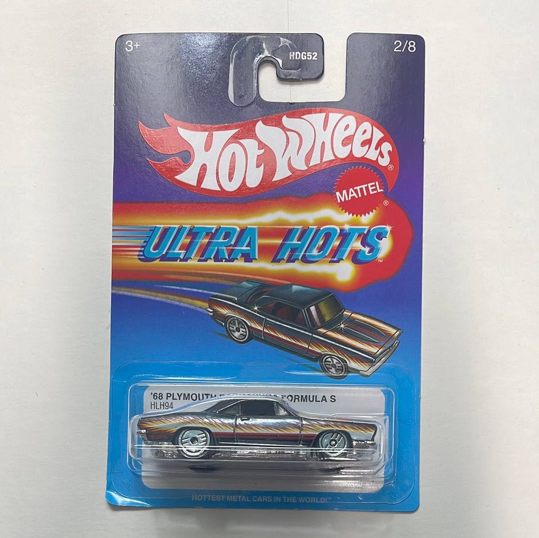 Hot Wheels 1 64 Ultra Hots 68 Plymouth Barracuda Formula S Black Da