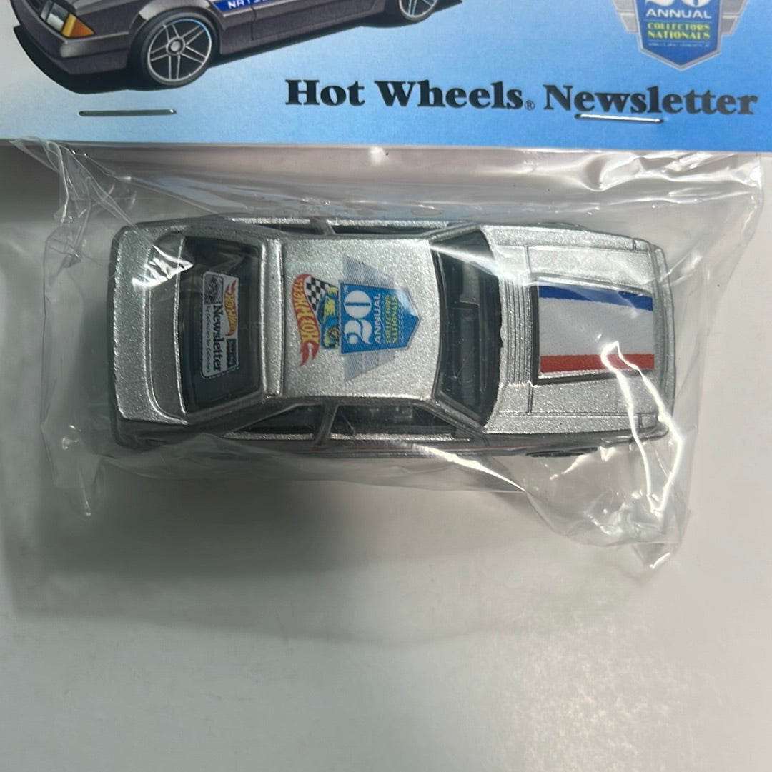 Hot Wheels Convention Newsletter '92 Ford Mustang Silver