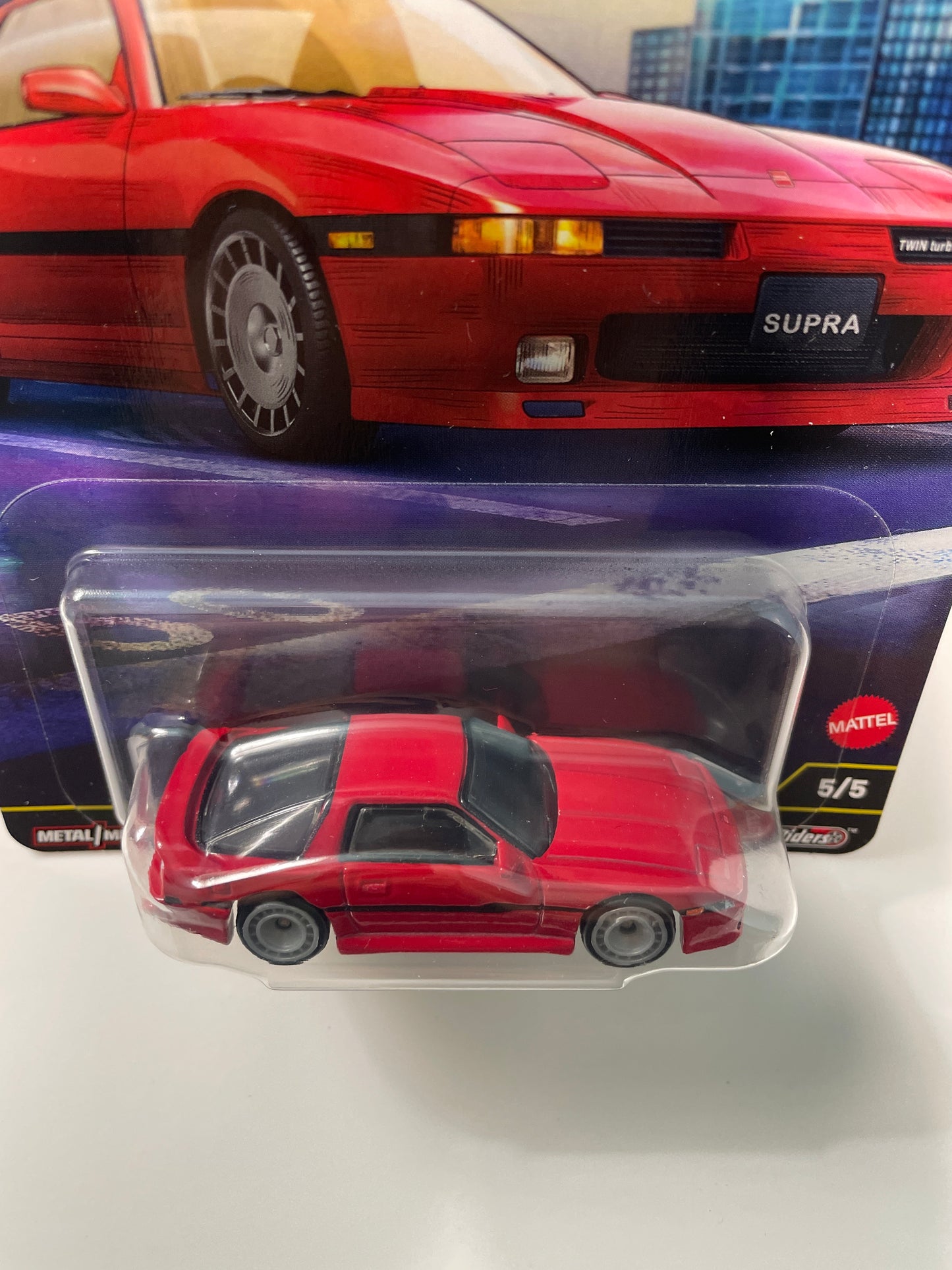 Hot Wheels 1/64 Car Culture Ronin Run II '89 Toyota Supra Red - JBK90