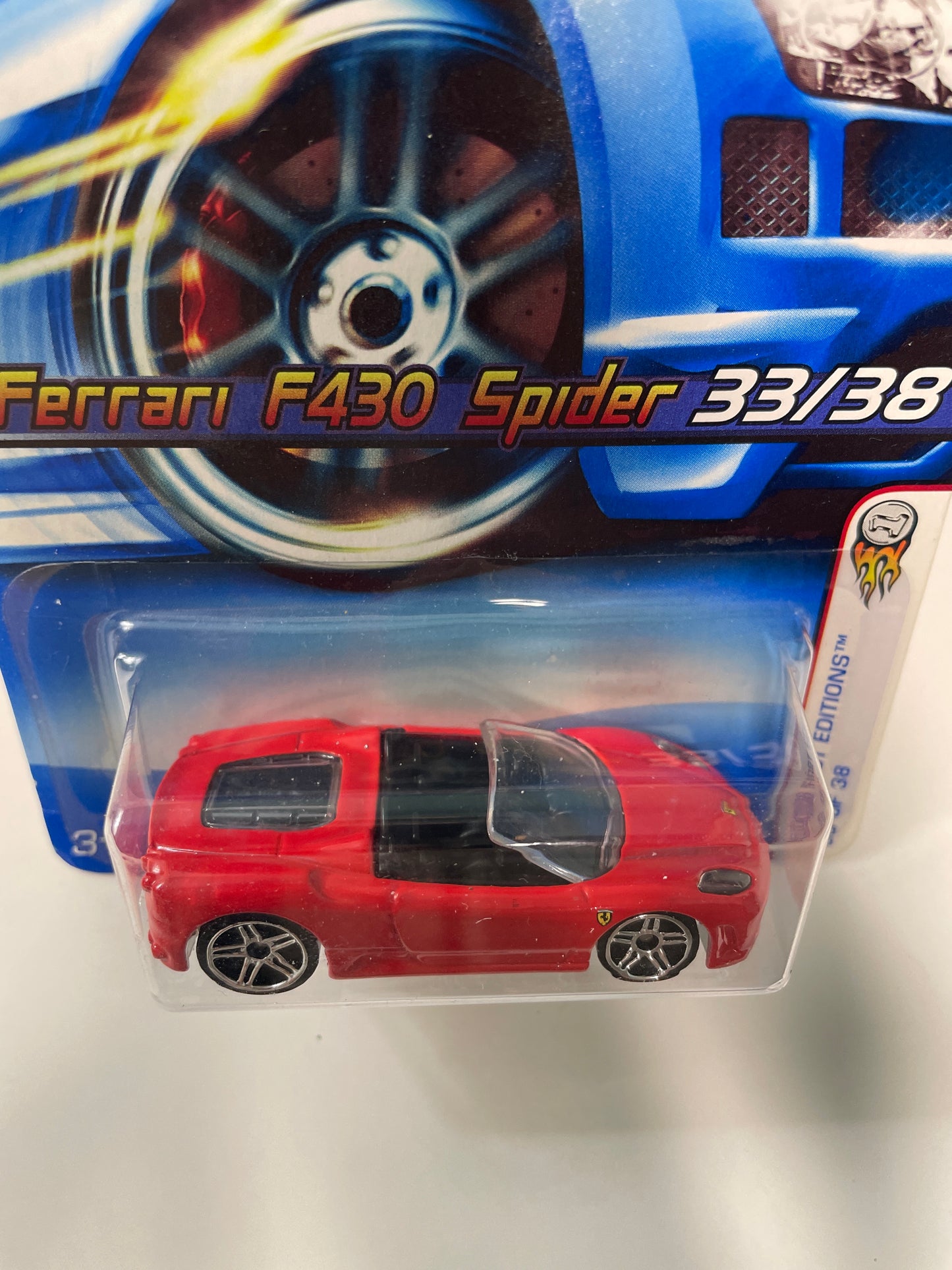 Hot Wheels 1/64 Ferrari F430 Spider Red - Damaged Box
