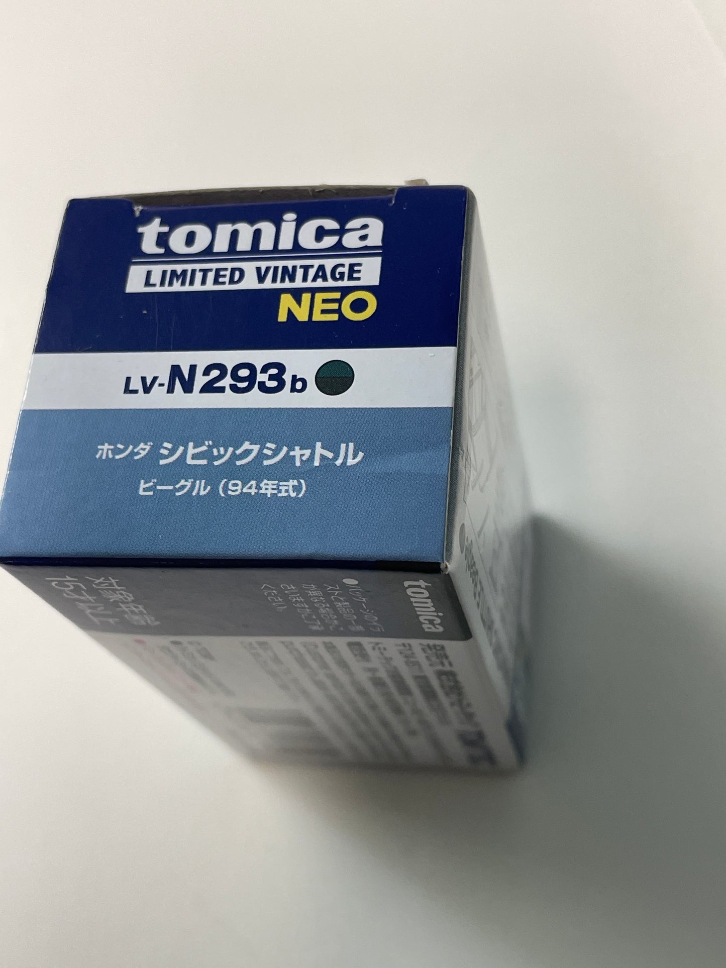 Tomica Limited Vintage Neo 1/64 Honda Civic Shuttle Beagle (Green/Gray) 1994 LV-N293b - Damaged Box