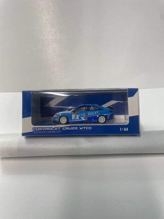 Pop Race 1/64 Chevrolet Cruze WTCC No.2 Fia 2011 Rob Huff Blue
