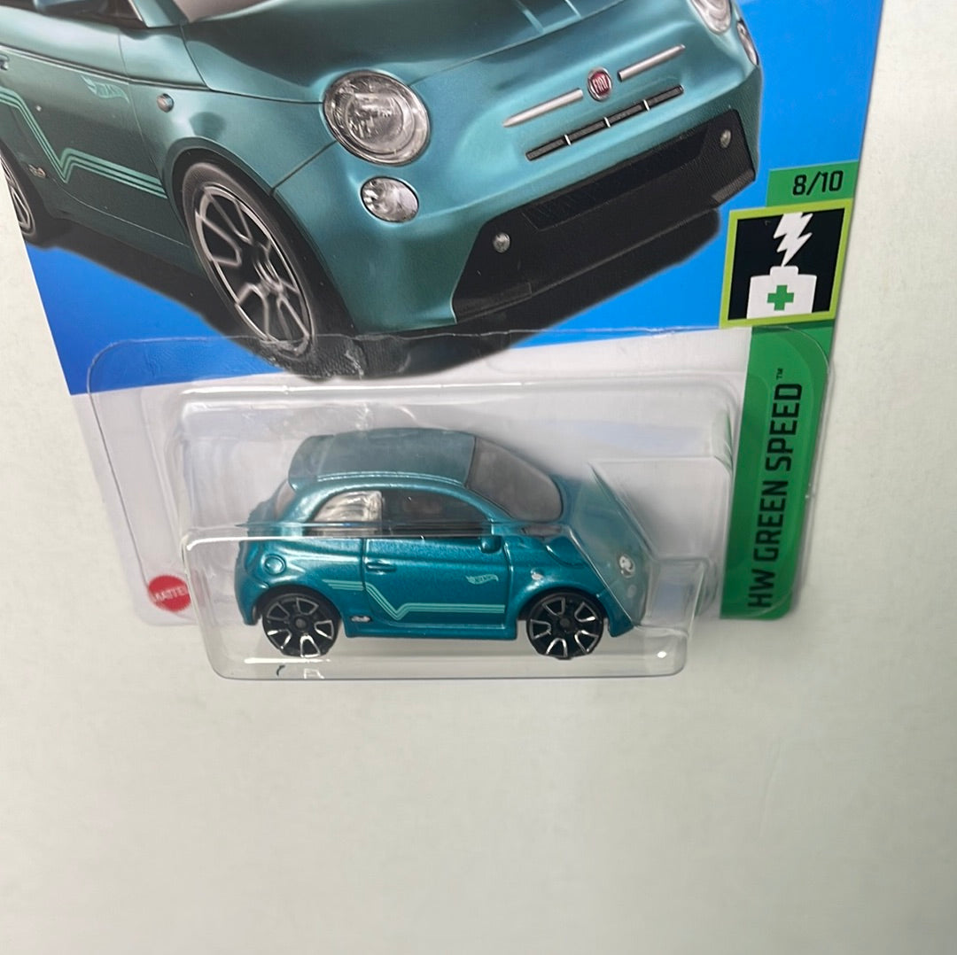 Hot Wheels 1/64 Fiat 500e Teal