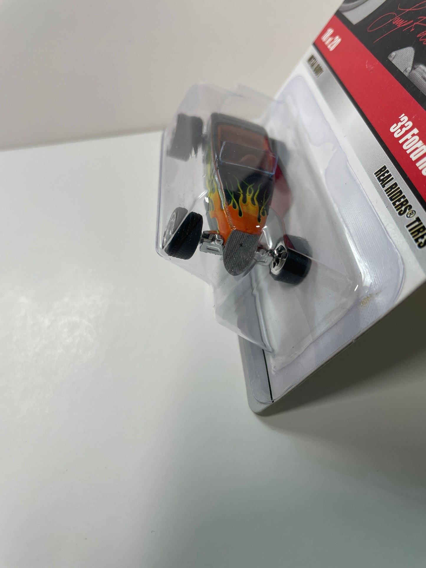 *Chase* Hot Wheels 1/64 Larry’s Garage ‘33 Ford Roadster (Signed Base) Black - Damaged Card