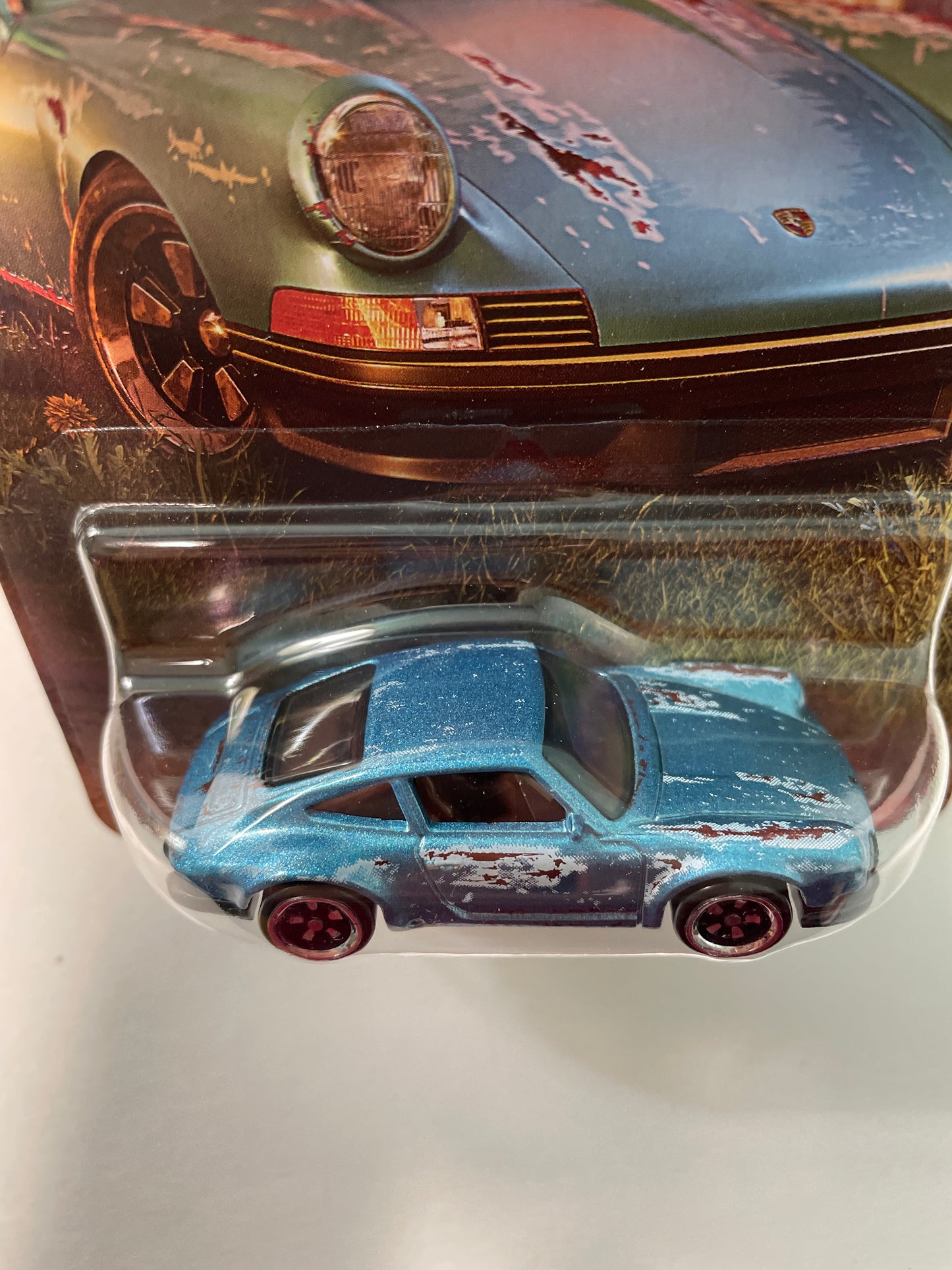 Hot Wheels 1/64 Silver Series Vintage 1968 Club '71 Porsche 911 Blue - JKY34