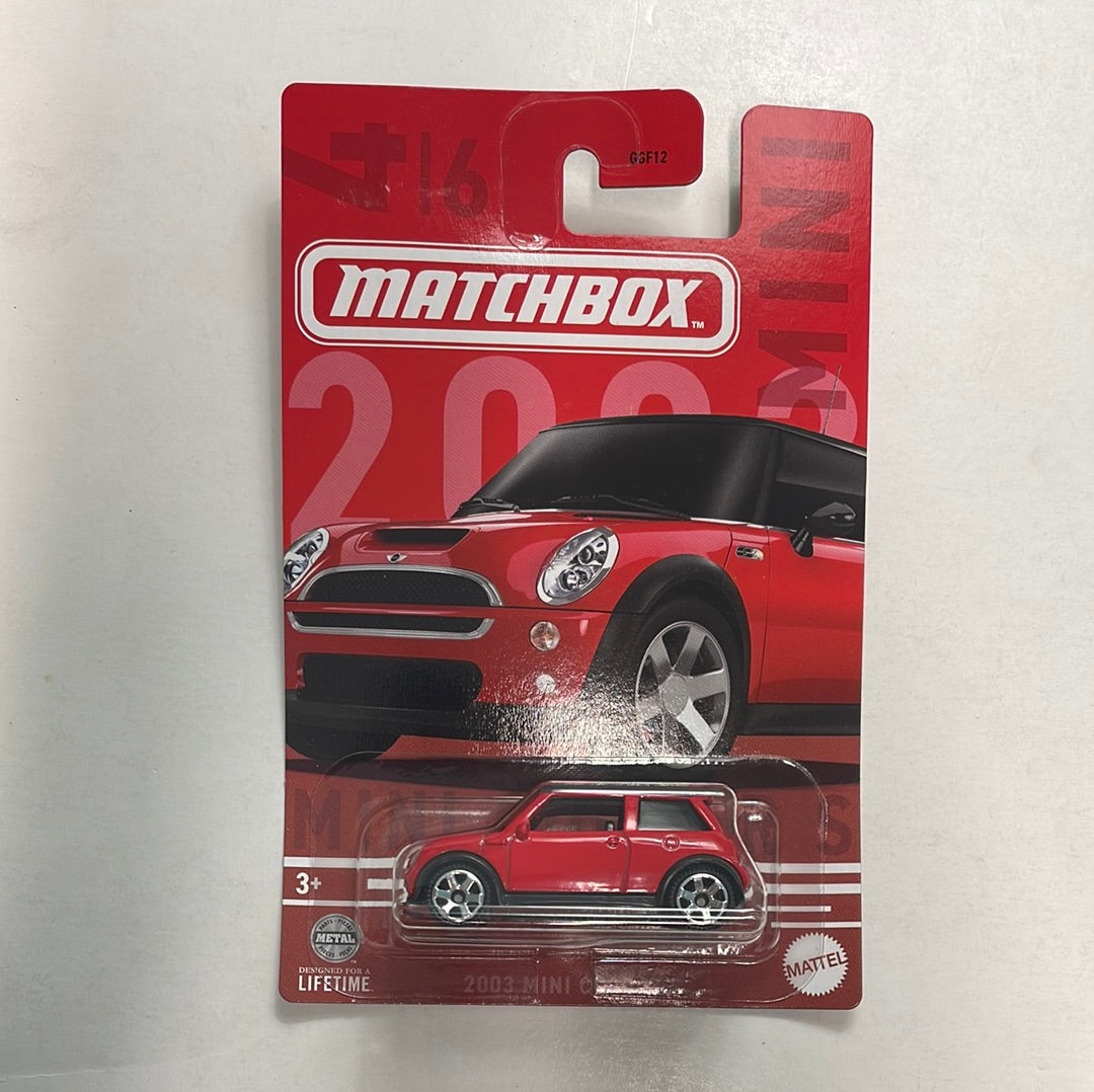 Matchbox 1 64 Mini Series 2003 Mini Cooper S Red Damaged Card Flipn Diecast