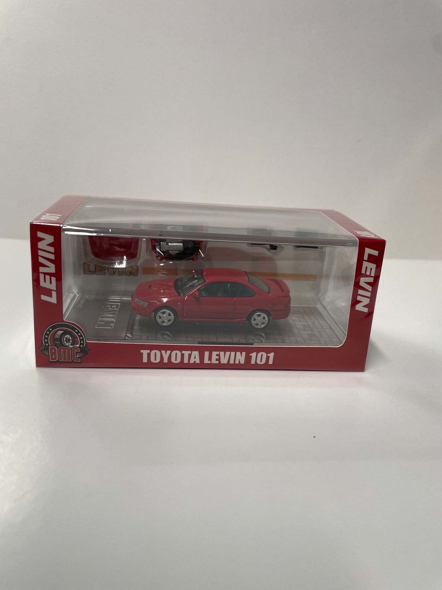 BM Creation 1/64 Toyota Levin 101 Hong Kong Toy Car Salon 2025 Red