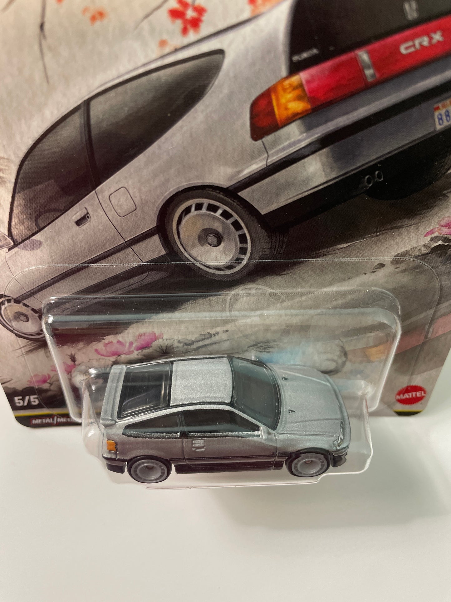 Hot Wheels 1/64 Car Culture Japan Historics 5 '88 Honda CRX Silver - JKF13