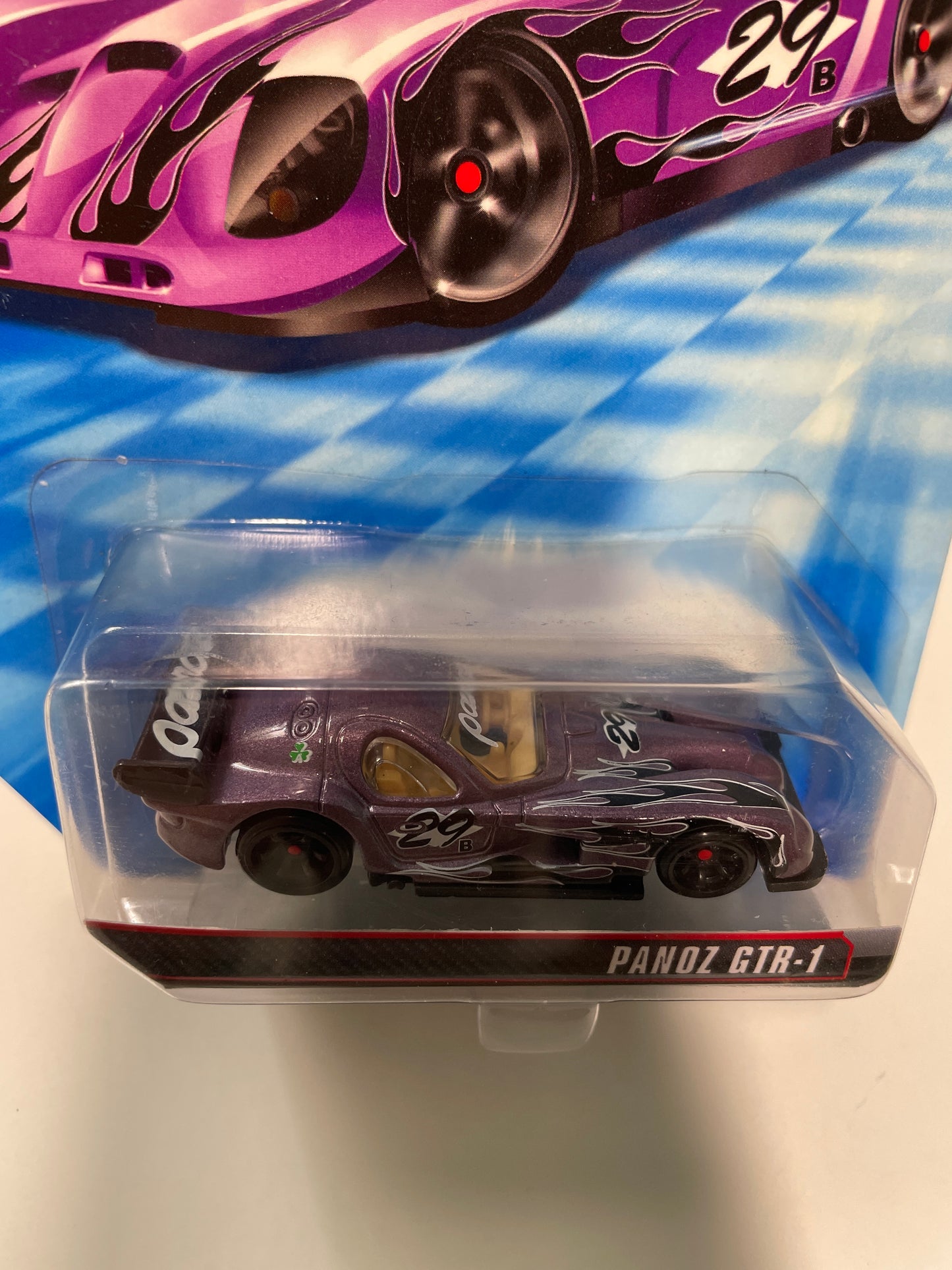 Hot Wheels 1/64 Speed Machines Panoz GTR-1 Purple - Damaged Box