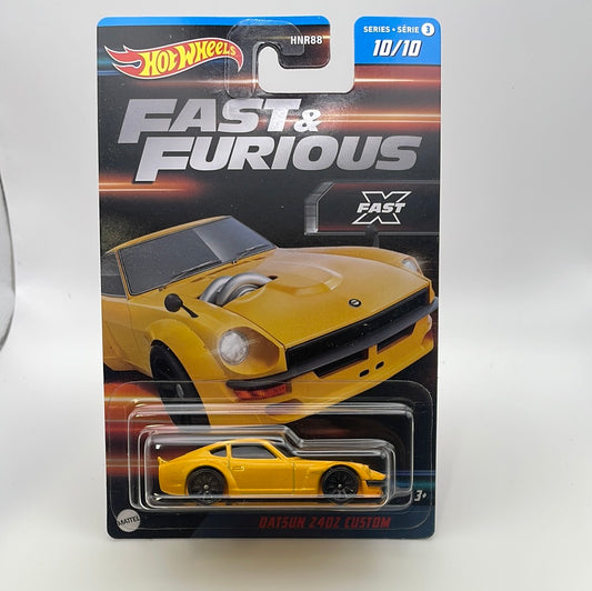 Hot Wheels 1/64 Fast And Furious Series 3 Datsun 240Z Custom Yellow