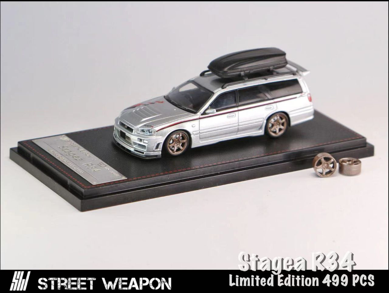 1/64 Street Weapon Nissan Stagea R34 Nismo Silver