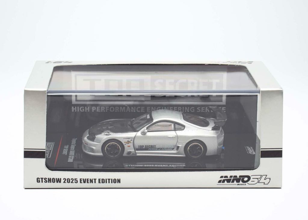 Inno64 1/64 Toyota Supra (A80) GT300 Top Secret GTShow 2025