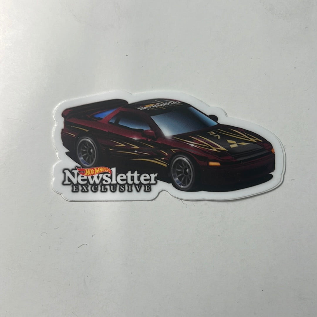 Hot Wheels Convention Newsletter Mitsubishi 3000GT VR-4 Maroon
