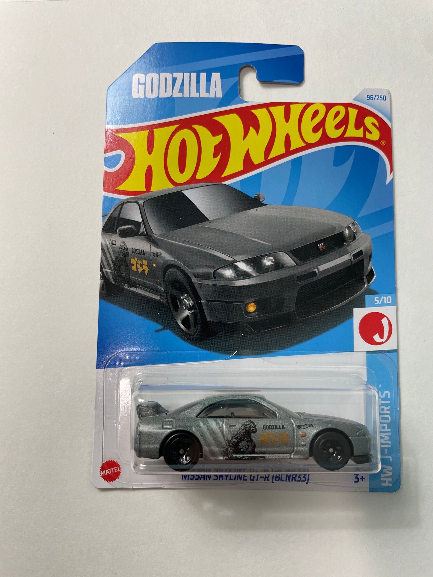 Hot Wheels 1/64 Nissan Skyline GT-R (BCNR33) Grey