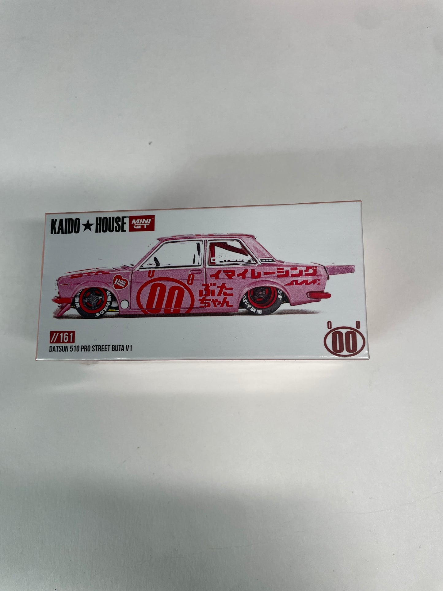 Mini GT x Kaido House 1/64 Datsun 510 Pro Street Buta V1 Pink - KHMG161