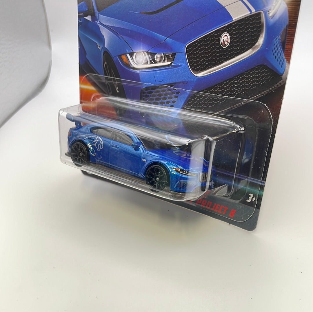 Hot Wheels 1/64 Fast And Furious Series 2 Jaguar XE SV Project 8 Blue