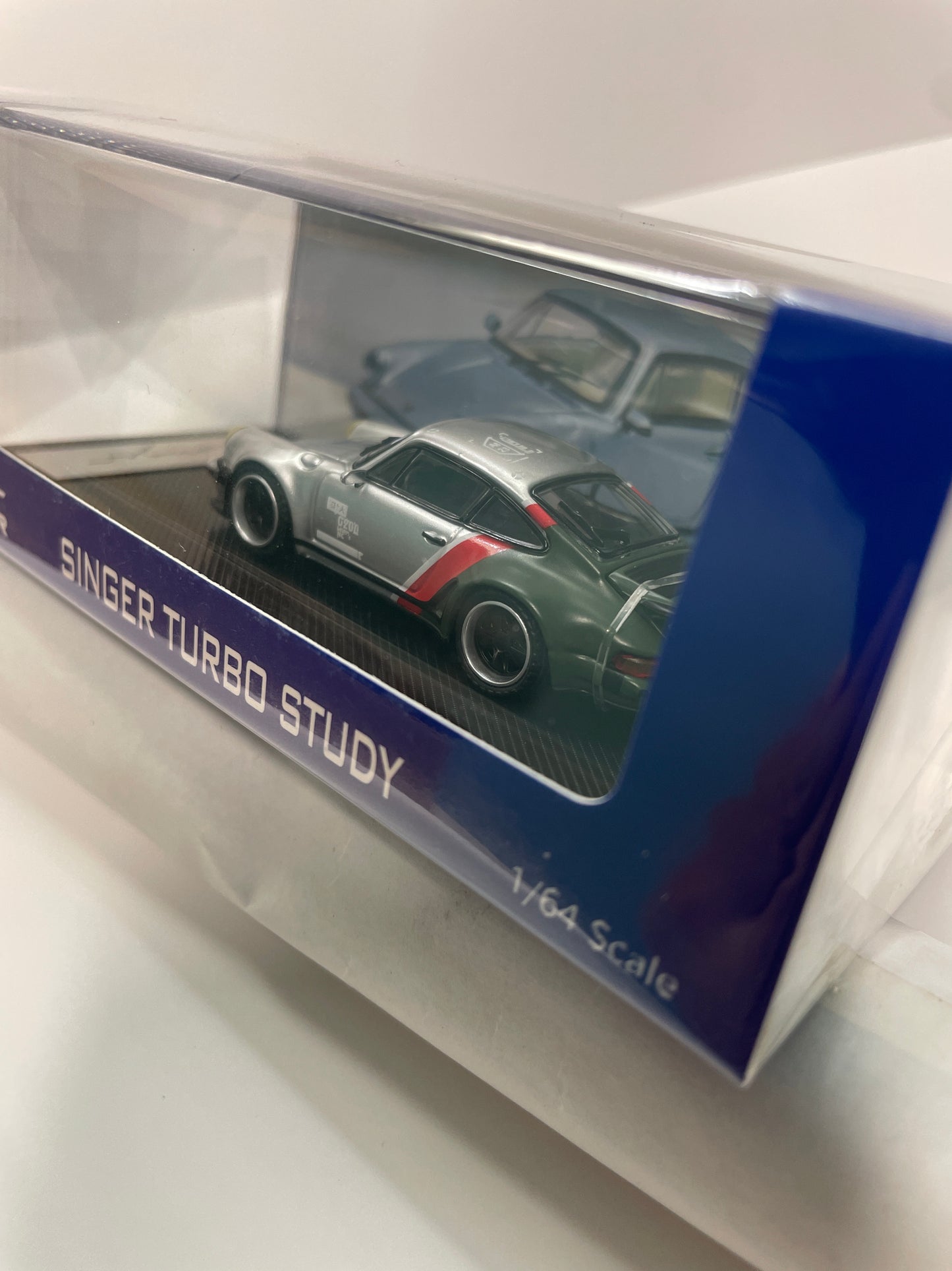 Ghost Player 1/64 Porsche Singer Turbo Study Cyberpunk Livery Silver