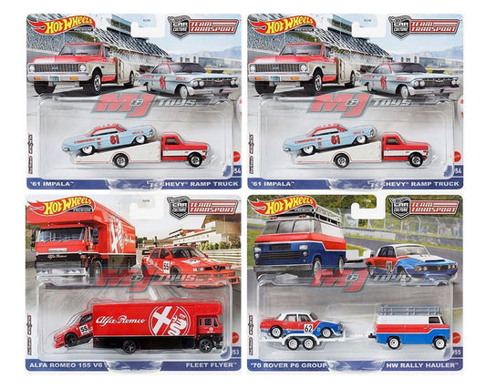 Hot Wheels Team Transport U Case (Set of 4) FLF56-956U