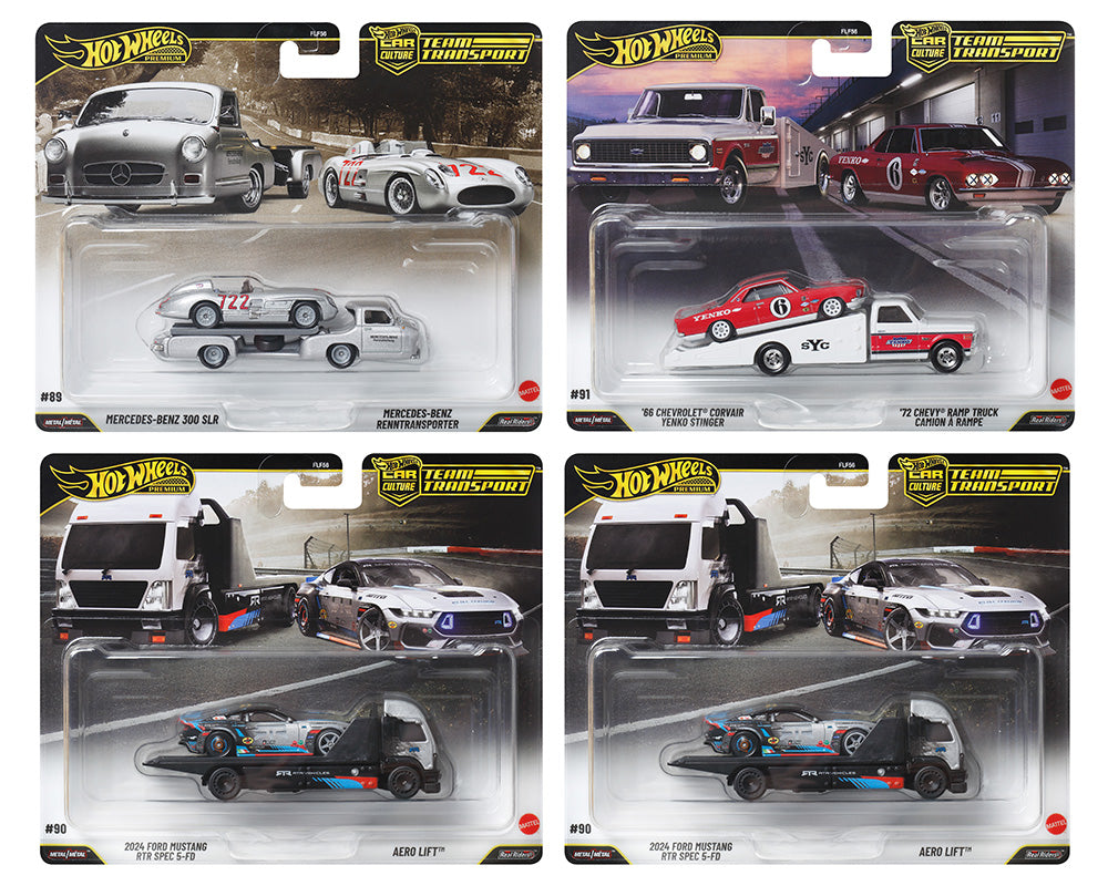 Hot Wheels 1/64 Car Culture Team Transport 2026 Case K Set Of 4