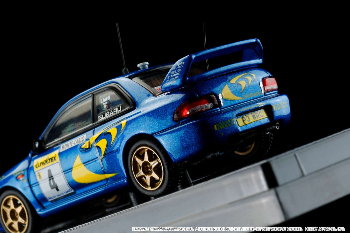 1/64 Hobby Japan HJR642041B SUBARU IMPREZA WRC 1997 #4 (MONTE CARLO) / WINNER