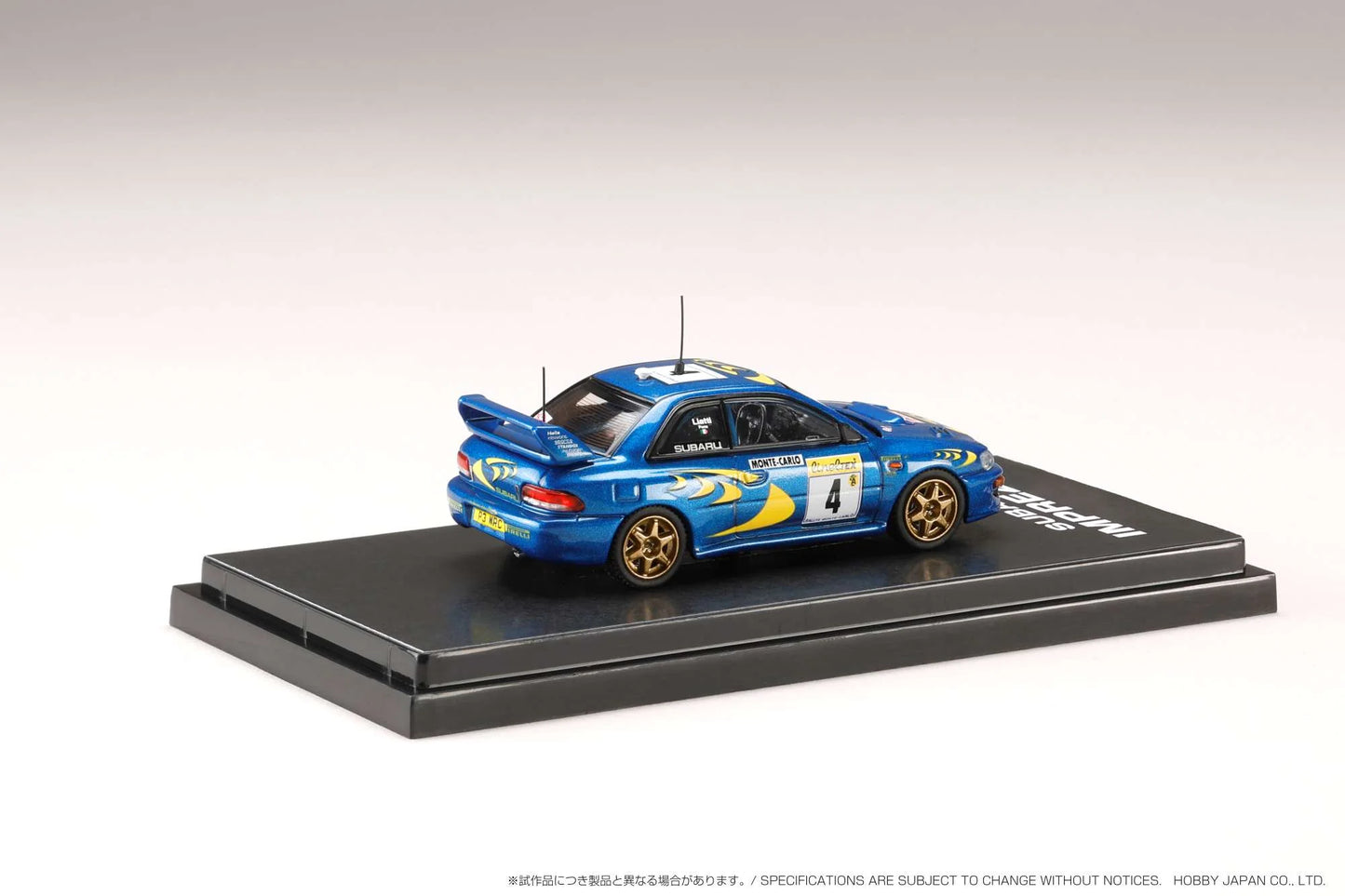 1/64 Hobby Japan HJR642041B SUBARU IMPREZA WRC 1997 #4 (MONTE CARLO) / WINNER
