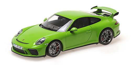 1/18 Minichamps PORSCHE 911 GT3 – 2018 – YELLOW/GREEN (SHMEE 150) - Damaged Box