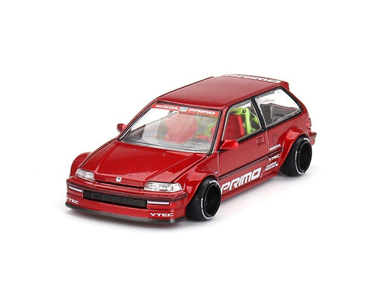 Mini GT x Kaido House 1/64 Honda Civic (EF) Kaido Works V2 Red