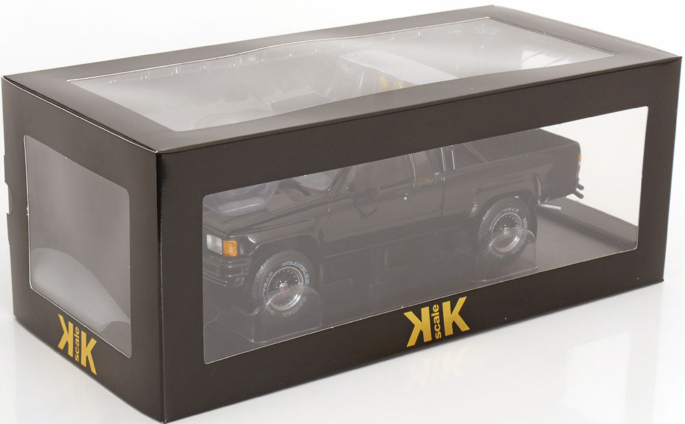 KK-Scale 1/18 1985 Toyota Truck Xtra Cab 4x4 Black - KKDC181561