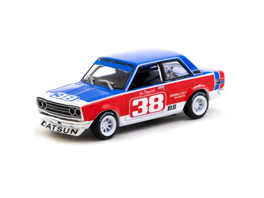 Tarmac Works 1/64 Datsun 510 SCCA National Championship 1973 #38 - HOBBY64 Blue & Red