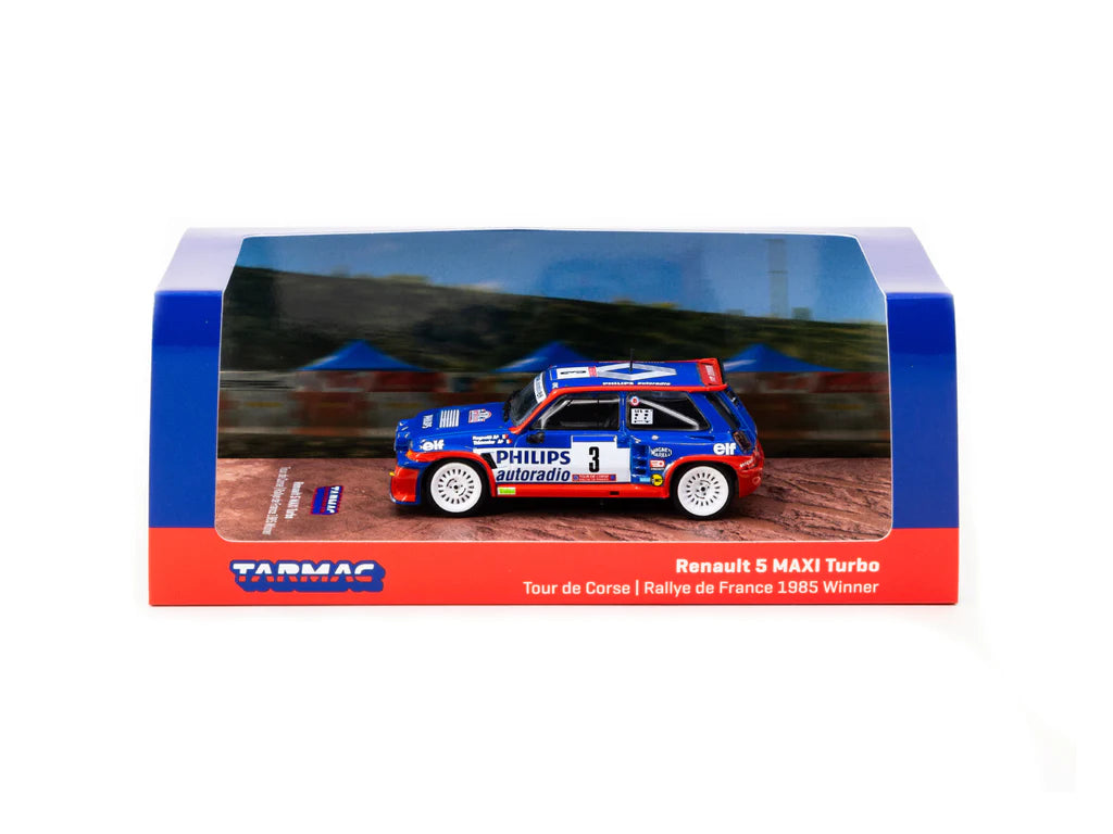 Tarmac Works 1/64 Renault 5 MAXI Turbo Tour de Corse - Rallye de France 1985 #3 Winner - Hobby64