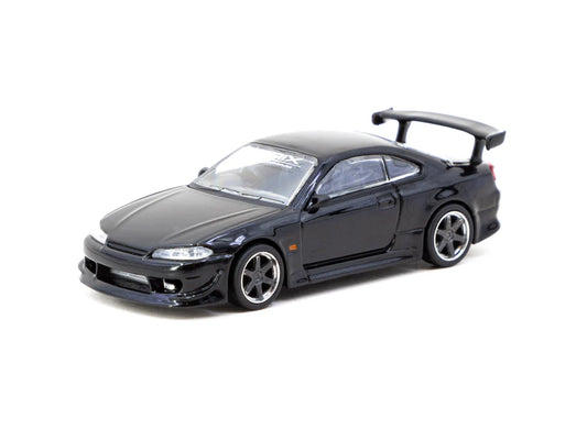 Tarmac Works 1/64 Vertex Nissan Silvia S15 TONNDERU - GLOBAL64 Black