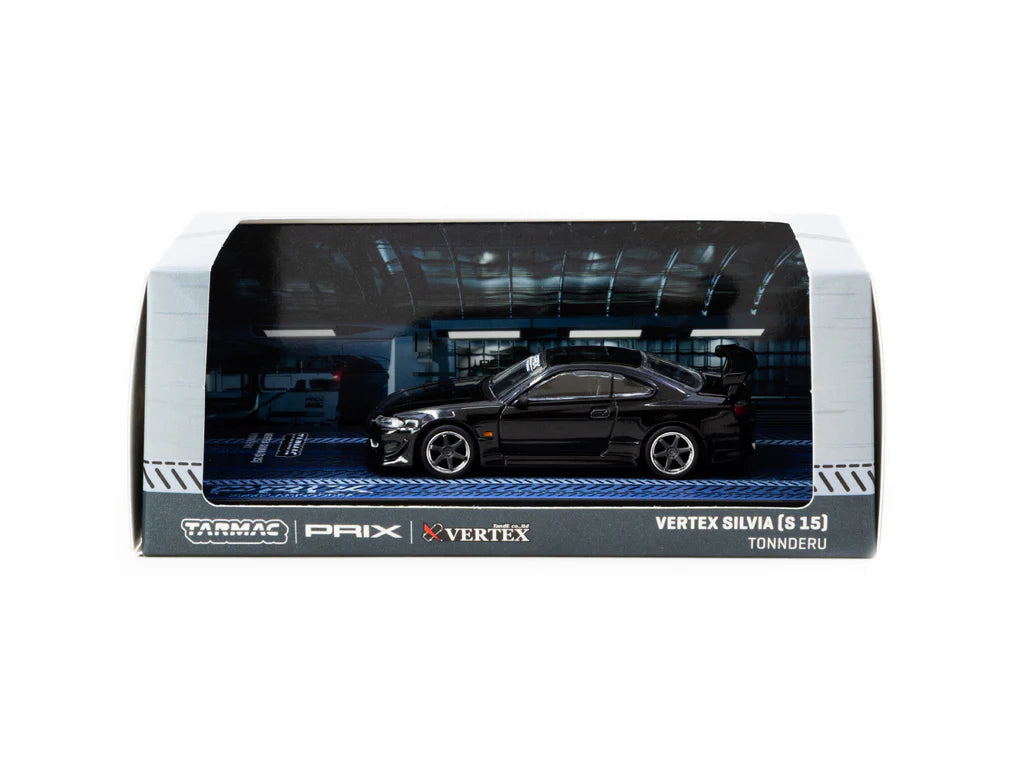 Tarmac Works 1/64 Vertex Nissan Silvia S15 TONNDERU - GLOBAL64 Black